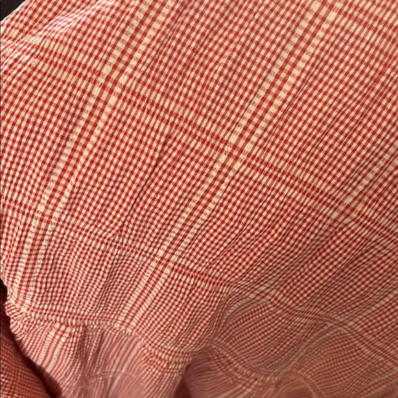 Max Studio Red and White Tiered Maxi Skirt - Picture 5 of 5